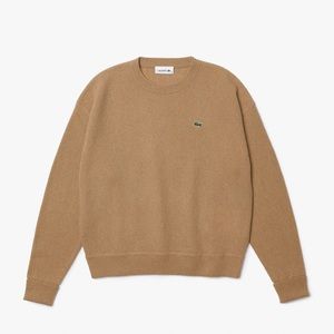 LACOSTE size 38. Women's Crew Neck Wool Sweater